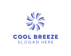 Ventilation Cooling Wind logo design