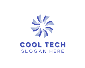 Ventilation Cooling Wind logo design