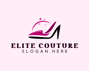 Feminine High Heel Stiletto  logo design