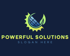 Renewable Energy Solar logo design