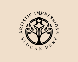 Yoga Meditation Woman Logo