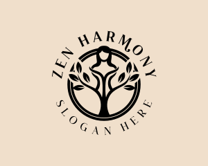 Yoga Meditation Woman logo