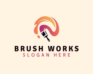 Painting Paint Brush  logo design