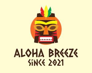 Colorful Tribal Mask  logo