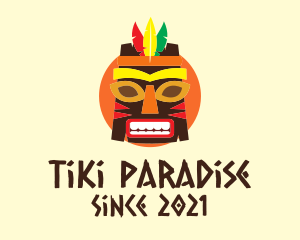 Colorful Tribal Mask  logo