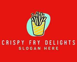 French Fries Diner logo design