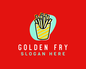 French Fries Diner logo design