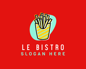 French Fries Diner logo design