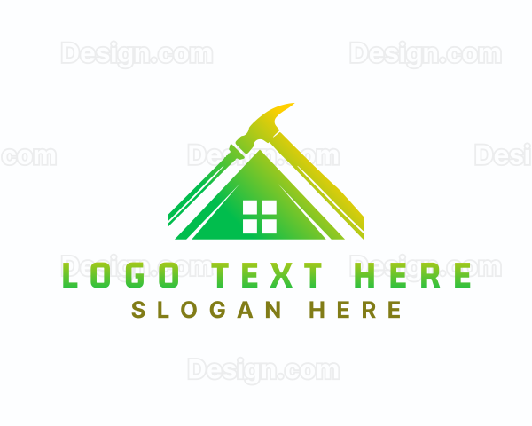 Roof Construction Renovation Logo