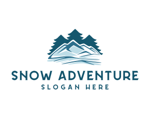 Snow Mountain Pine Tree logo