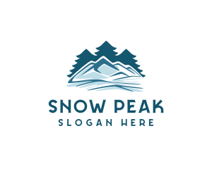 Snow Mountain Pine Tree logo