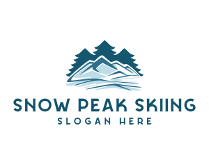 Snow Mountain Pine Tree logo