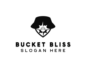 Compass Bucket Hat logo design