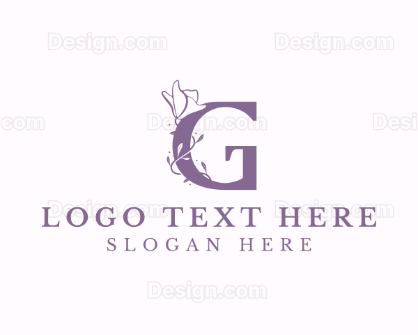 Floral Boutique Letter G Logo