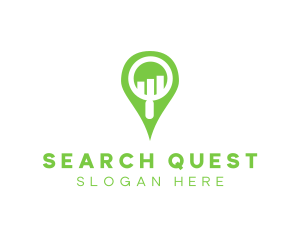 Bar Chart Search logo design