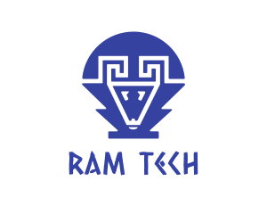 Blue Greek Ram logo