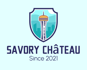 Seattle Tower Burger logo design