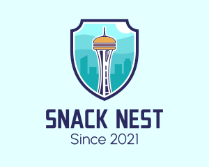 Seattle Tower Burger logo design