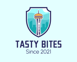 Seattle Tower Burger logo design