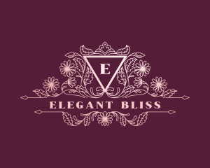 Elegant Wedding Florist logo design