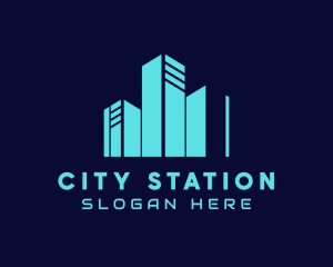 Metro Urban City Building logo design