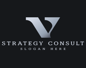 Luxury Consulting Business Letter V logo