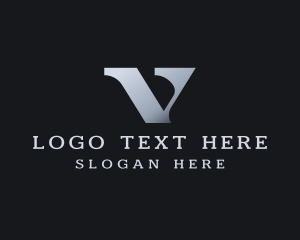 Luxury Consulting Business Letter V Logo