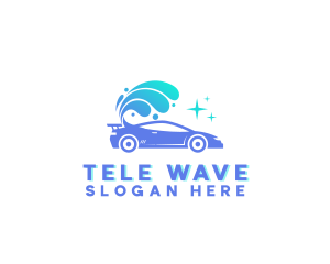 Car Wash Wave logo design