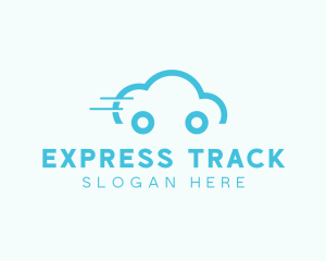 Fast Cloud Car logo design