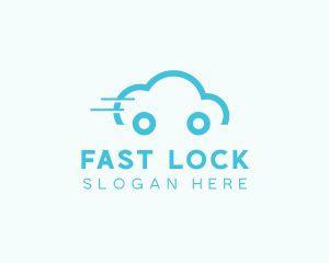 Fast Cloud Car logo design