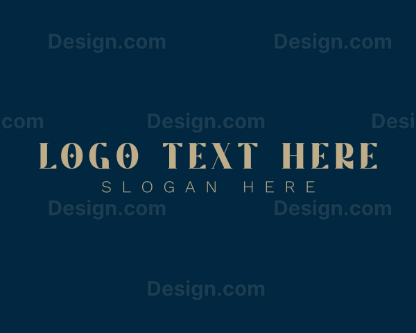 Luxury Gold Wordmark Logo