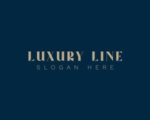 Luxury Gold Wordmark logo design