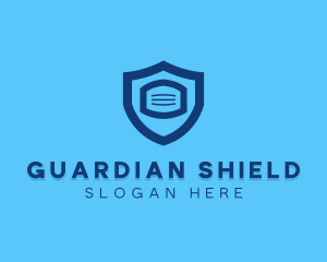 Protective Face Mask Shield logo design