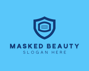 Protective Face Mask Shield logo design