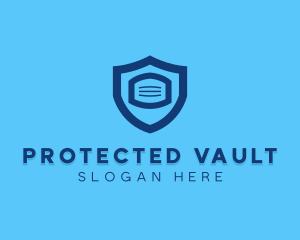 Protective Face Mask Shield logo design