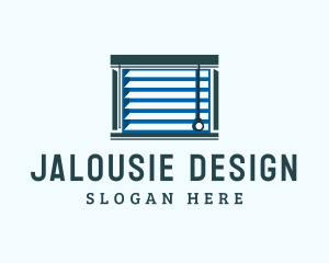 Window Blinds Jalousie Decor logo design