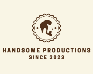 Men Barber Badge  logo