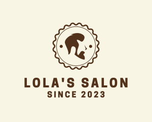 Barber Salon Badge  logo design