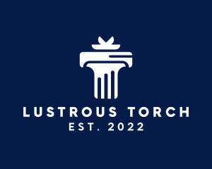 Foundation Torch Pillar logo design