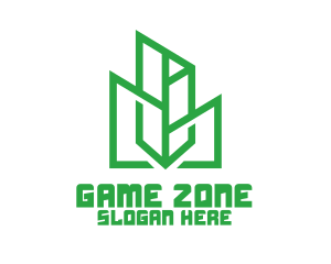 Green Sharp Geomtry Logo
