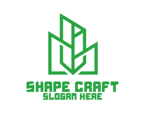 Green Sharp Geomtry logo