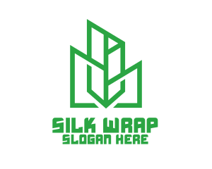 Green Sharp Geomtry logo design