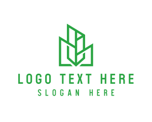 Green Sharp Geomtry logo