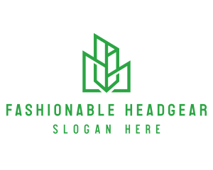 Green Sharp Geomtry logo design