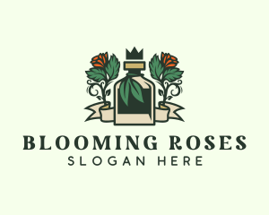 Rose Crown Bottle Brewery logo design