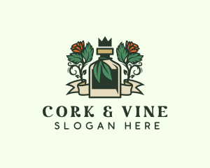 Rose Crown Bottle Brewery logo design