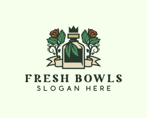 Rose Crown Bottle Brewery logo design