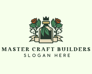 Rose Crown Bottle Brewery logo design