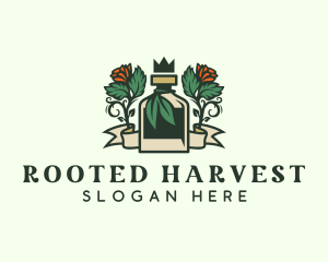 Rose Crown Bottle Brewery logo design