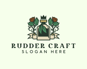 Rose Crown Bottle Brewery logo design